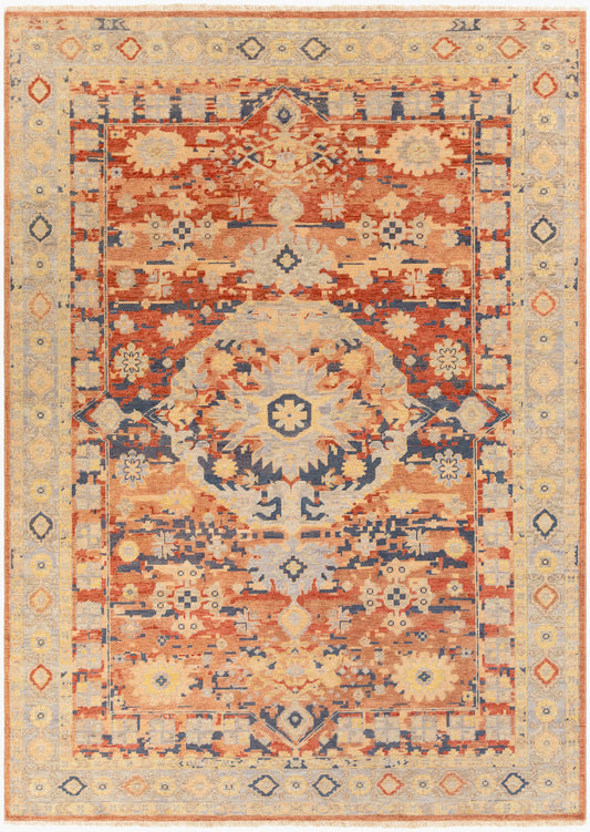 Alfombra de lana hecha a mano Cappadocia CPP-5026 de 2,44 m x 3,34 m