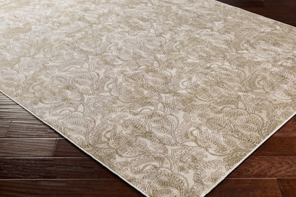 Alfombra decorativa tejida a máquina Crescendo CRC-1006 de 2' x 3'