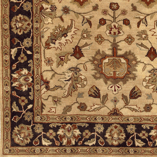 Alfombra de lana hecha a mano Crowne CRN-6007 de 2,4 m