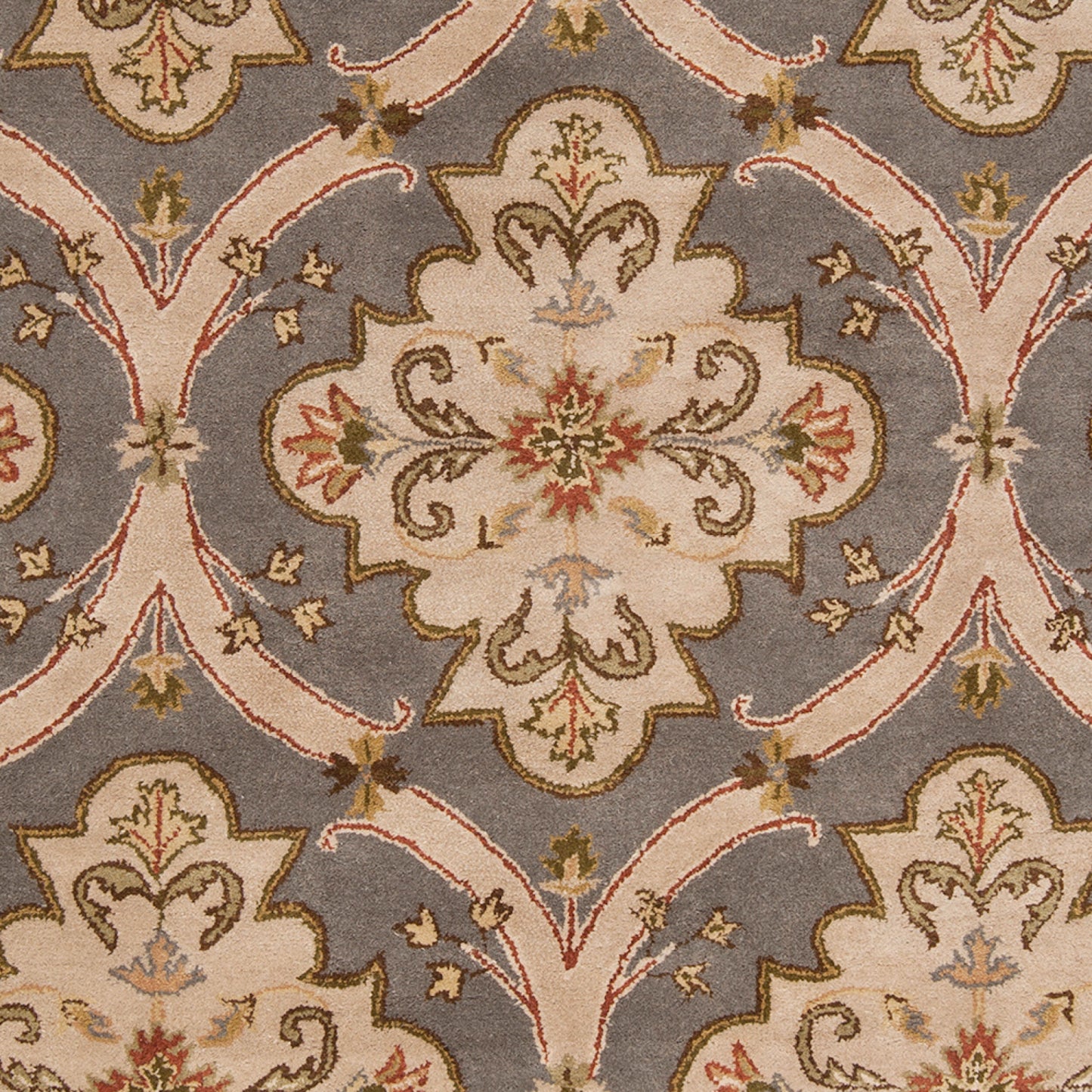 Alfombra redonda de lana hecha a mano Crowne CRN-6026 de 2,4 m