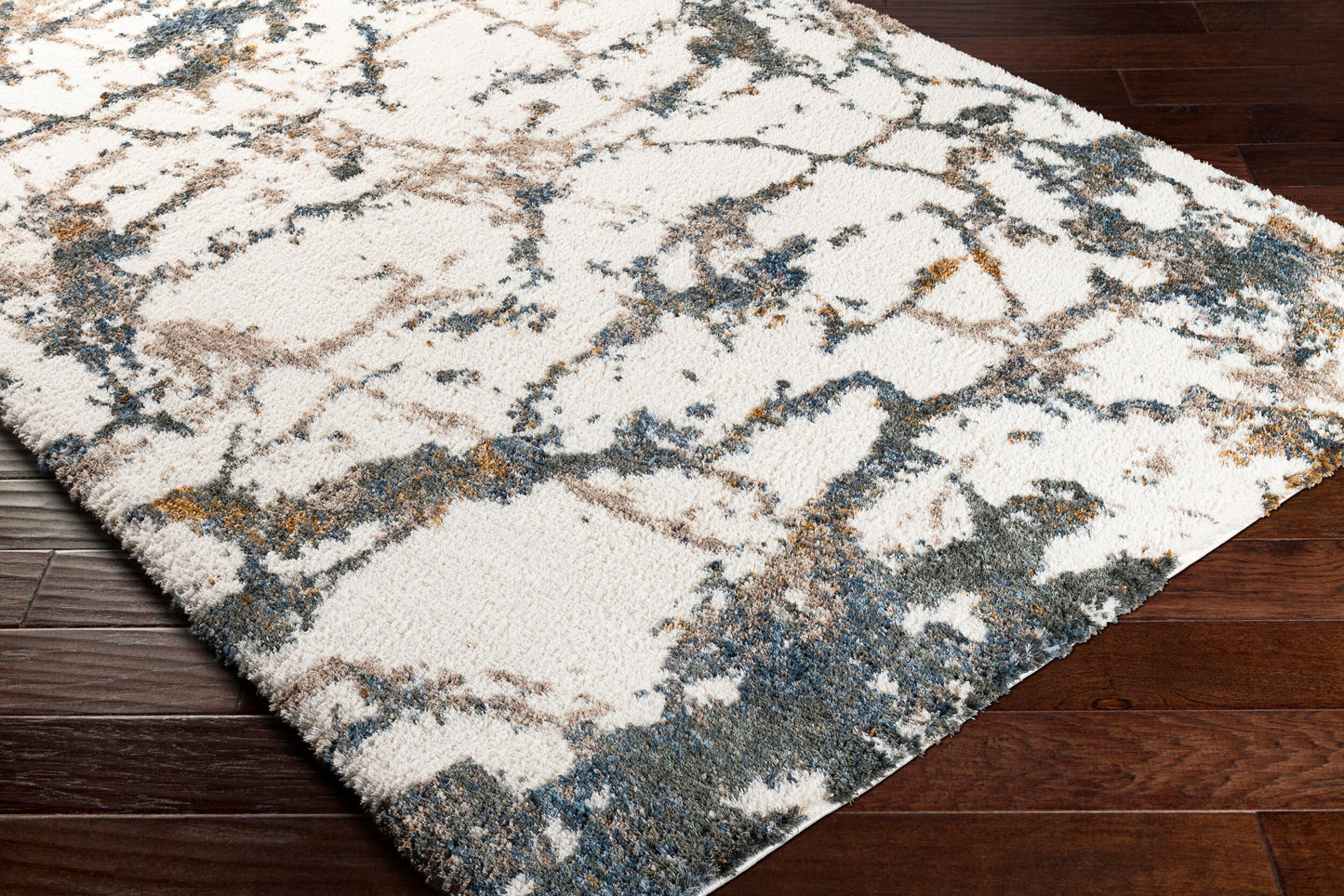 Alfombra decorativa tejida a máquina Celestial Shag CSG-2301 de 2' x 3'