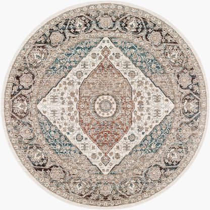 Carlisle CSI-2306 5ft Round Machine Woven Area Rug