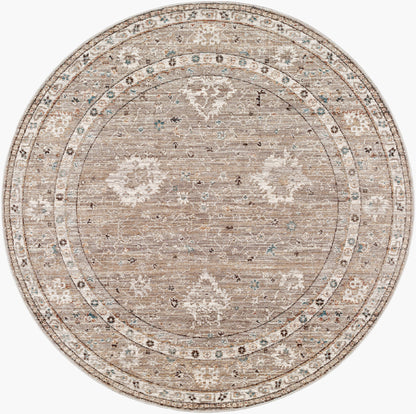 Carlisle CSI-2312 5ft Round Machine Woven Area Rug