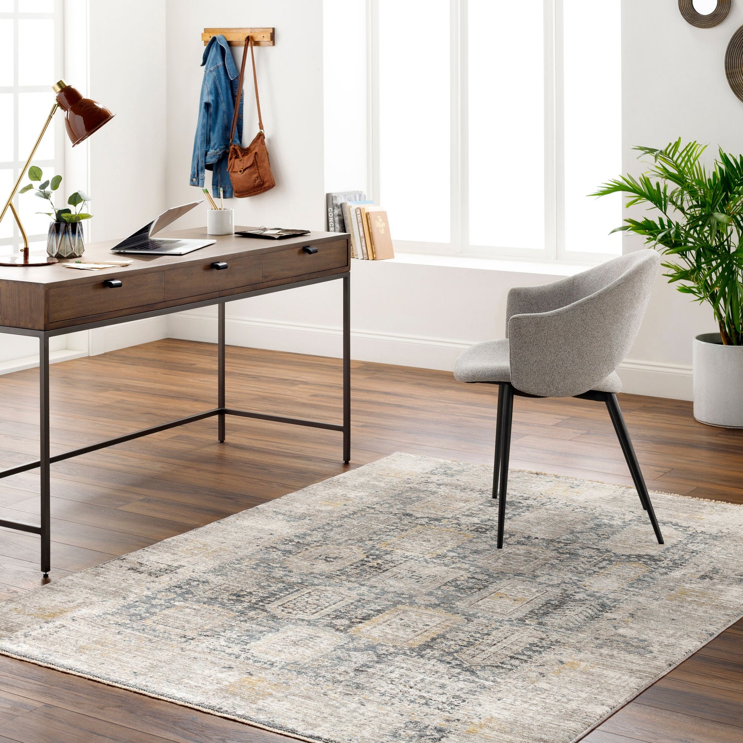 Alfombra decorativa tejida a máquina Carlisle CSI-2319 de 2' x 3'