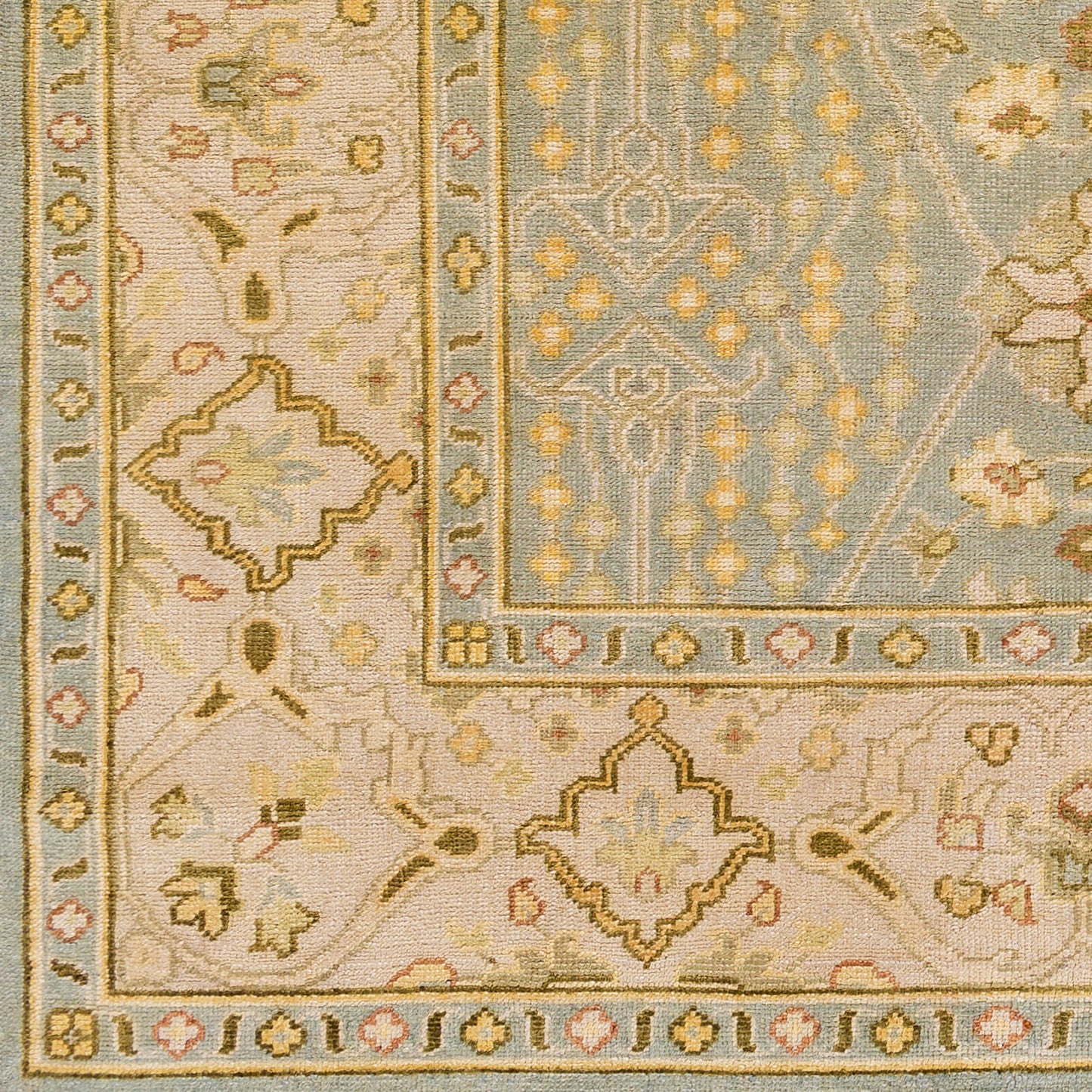 Alfombra decorativa de lana hecha a mano Castle CSL-6002 de 2' x 3'