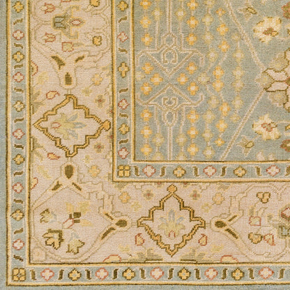 Alfombra decorativa de lana hecha a mano Castle CSL-6002 de 2' x 3'