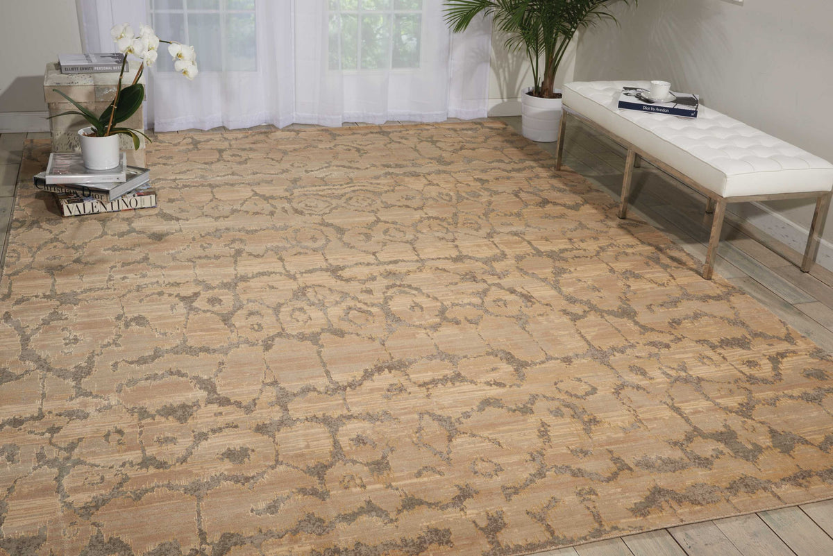 Silken Allure SLK10 Beige Loomed Rug