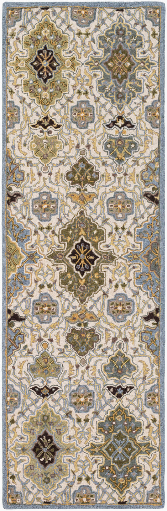 Alfombra de lana hecha a mano Castille CTL-2007 de 2,4 m