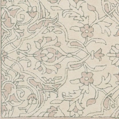 Alfombra decorativa de lana hecha a mano Castille CTL-2017 de 2' x 3'