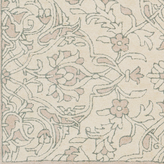 Alfombra decorativa de lana hecha a mano Castille CTL-2017 de 2' x 3'