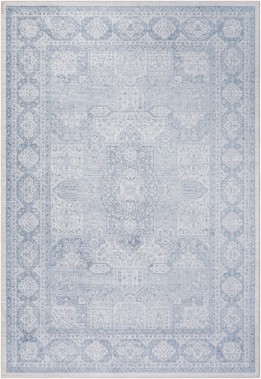 Alfombra decorativa de seda sintética tejida a máquina Couture CTU-2302 de 2' x 3'