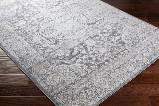 Alfombra de seda sintética tejida a máquina Couture CTU-2308 de 2,44 m x 3 m