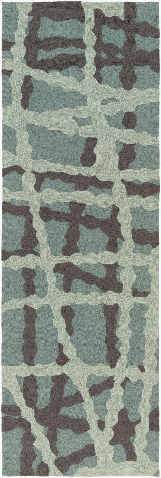 Courtyard CTY-4007 8ft Runner Handmade Indoor/Outdoor Runner Rug