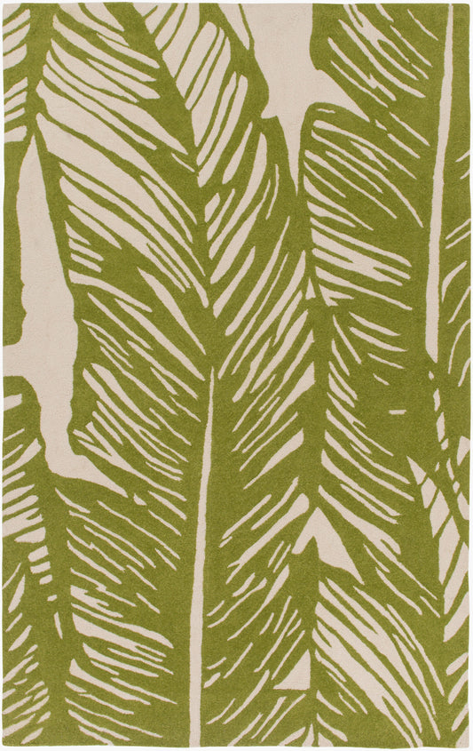 Alfombra Courtyard CTY-4011 de 1,52 m x 2,13 m, hecha a mano, para interior y exterior