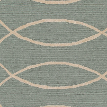 Alfombra decorativa para interiores y exteriores hecha a mano Courtyard CTY-4013 de 2' x 3'