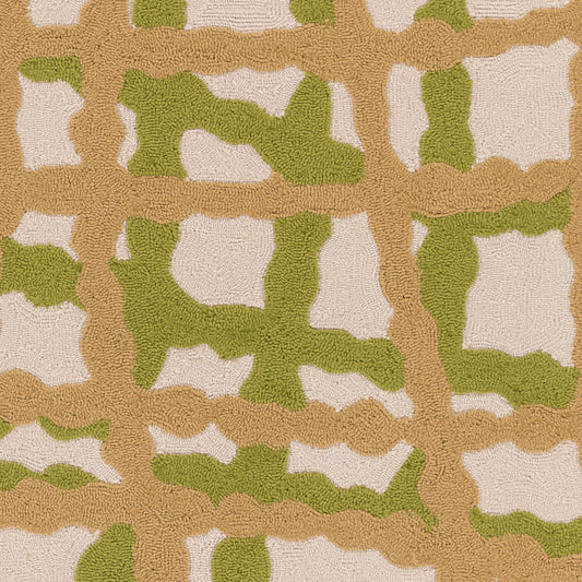 Alfombra Courtyard CTY-4017 de 1,2 m x 1,8 m, hecha a mano, para interior y exterior