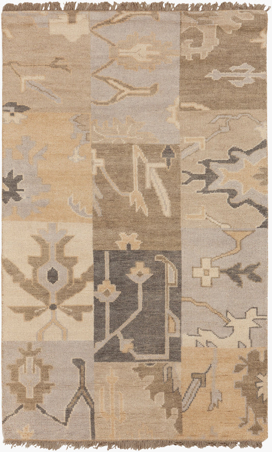 Alfombra de lana hecha a mano Cypress CYP-1002 de 1,52 m x 2,44 m