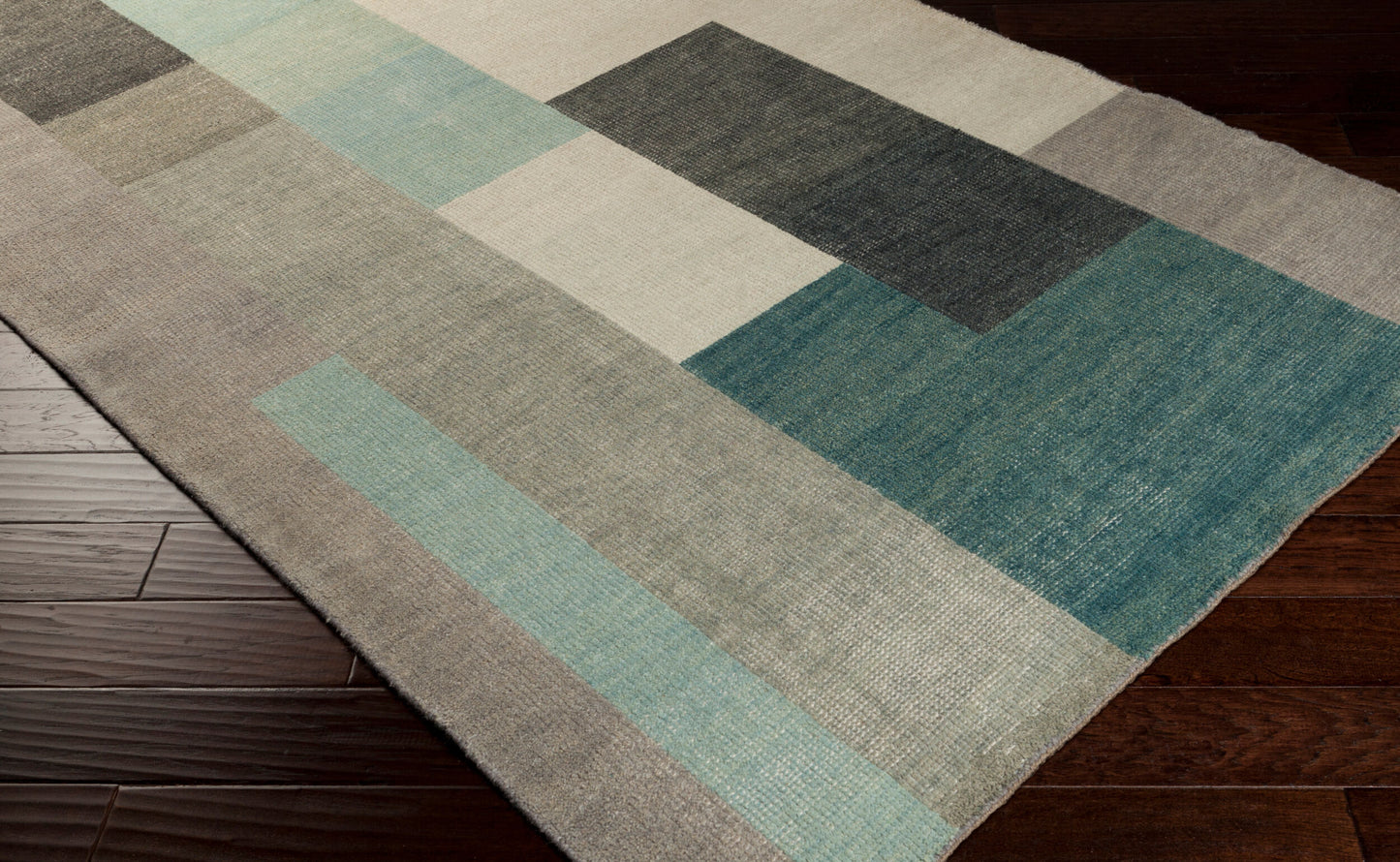 Alfombra decorativa de lana hecha a mano Cypress CYP-1011 de 2' x 3'