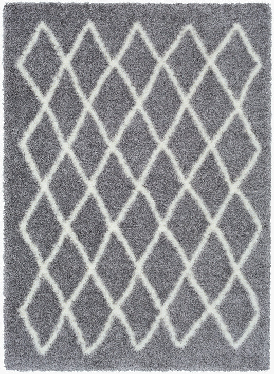 Alfombra decorativa tejida a máquina Cloudy Shag CYS-3413 de 2' x 3'