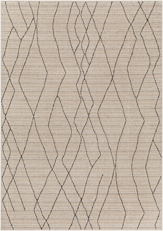 Cozy CZY-2300 Alfombra decorativa tejida a máquina de 3' x 5'