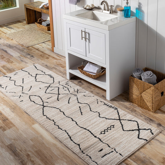 Cozy CZY-2301 7ft Runner Machine Woven Runner Rug