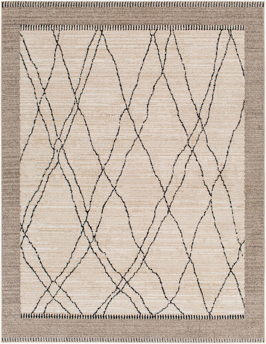 Cozy CZY-2306 Alfombra decorativa tejida a máquina de 3' x 5'