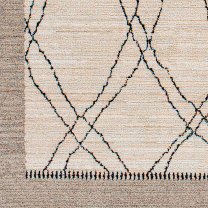 Cozy CZY-2306 Alfombra decorativa tejida a máquina de 3' x 5'