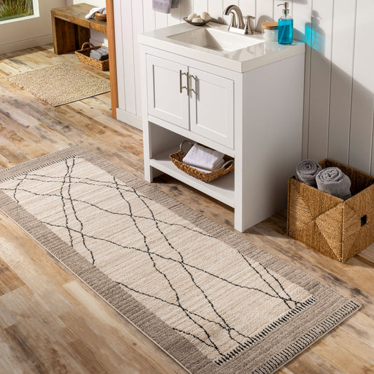 Cozy CZY-2306 7ft Runner Machine Woven Runner Rug
