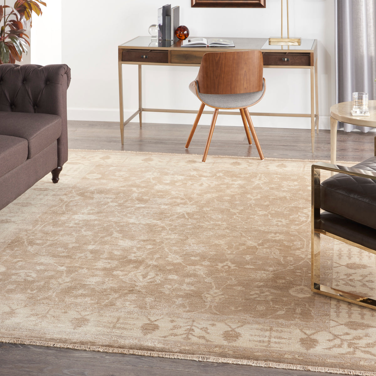Aldora ALD09 Sand Knotted Rug