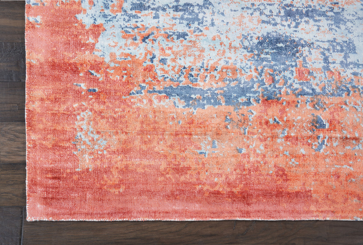 Safari Dreams KI374 Blue Brick Loomed Rug