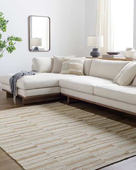 Diane DAI-2307 2' x 3' Handmade Jute Accent Rug
