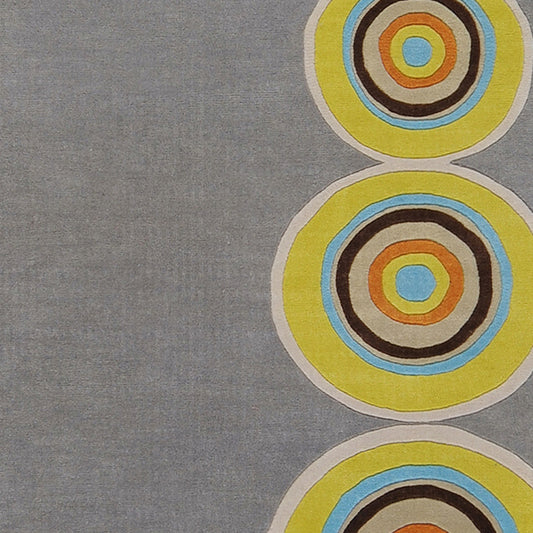 Alfombra decorativa de lana hecha a mano Dazzle DAZ-6537 de 2' x 3'