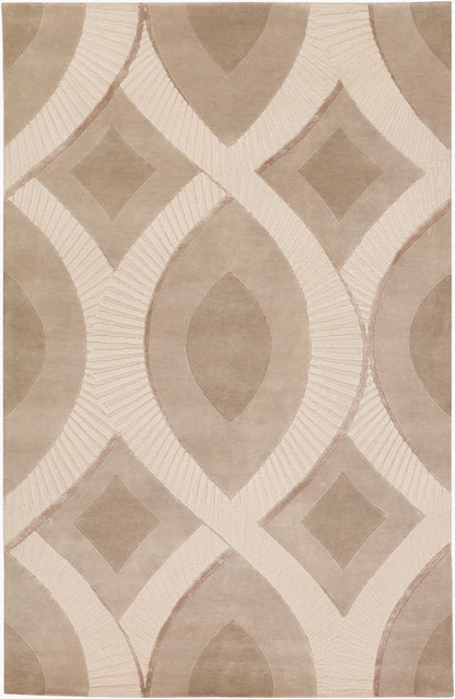 Alfombra decorativa de lana hecha a mano Decadent DCT-6501 de 2' x 3'