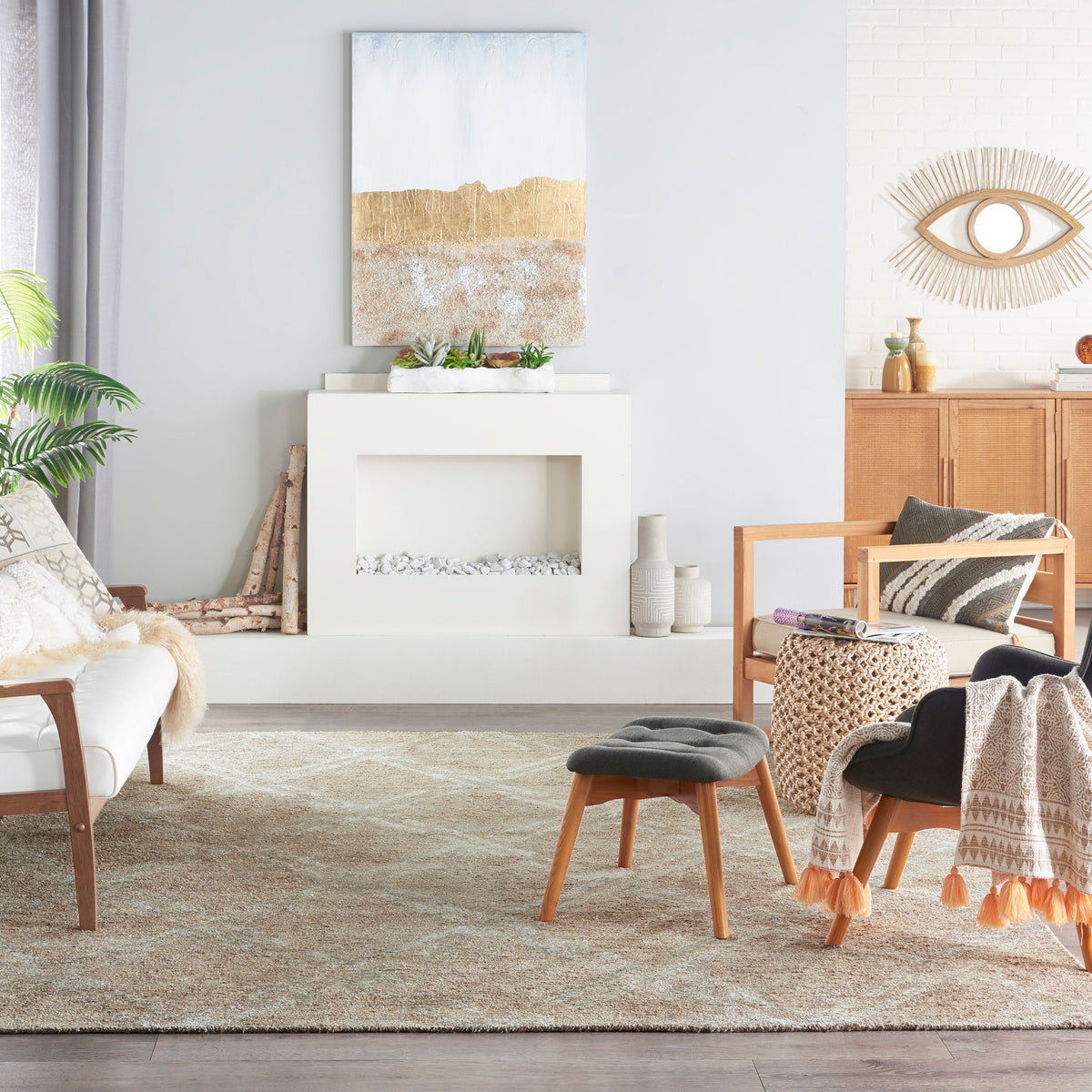 Venosa VSN01 Taupe Tufted Rug