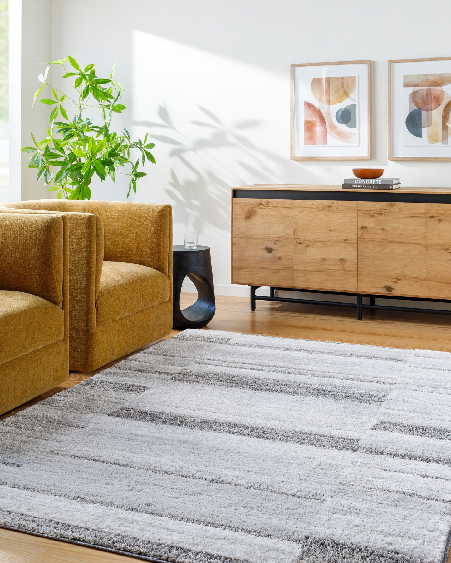 Alfombra tejida a máquina Delight Shag DEL-2308 de 8' x 10'