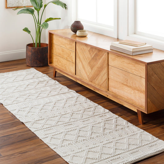Daffodil DFF-2303 8ft Runner Handmade Recyled Runner Rug