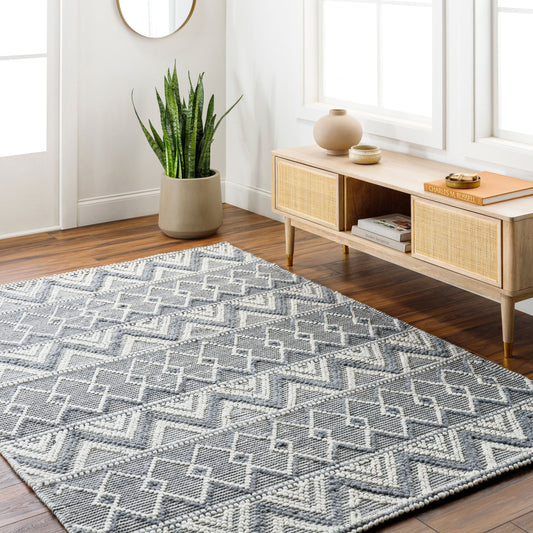Daffodil DFF-2305 2' x 3' Handmade Recyled Accent Rug