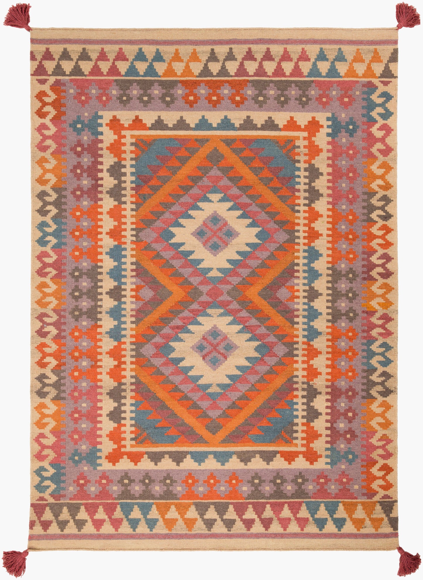 Alfombra de lana hecha a mano Adia DIA-2005 de 1,52 m x 2,13 m