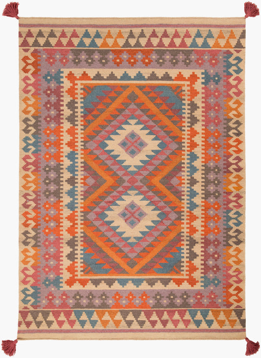Alfombra de lana hecha a mano Adia DIA-2005 de 1,52 m x 2,13 m