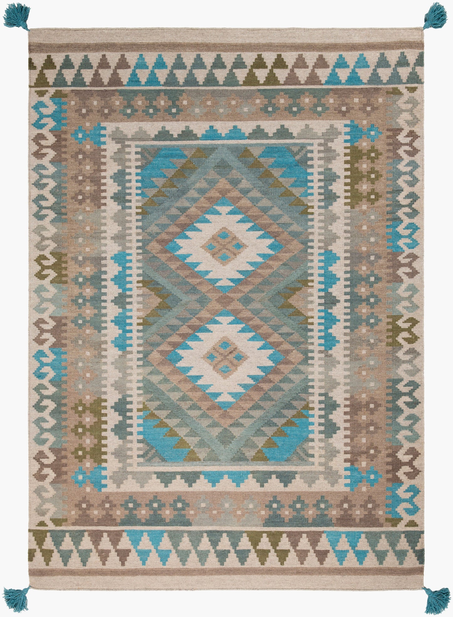 Adia DIA-2006 2' x 3' Handmade Wool Accent Rug