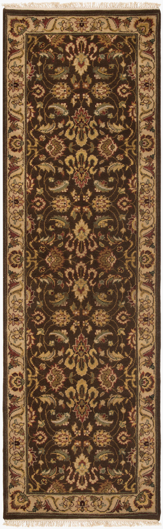 Dinar DIN-1590 8ft Runner Handmade Wool Runner Rug