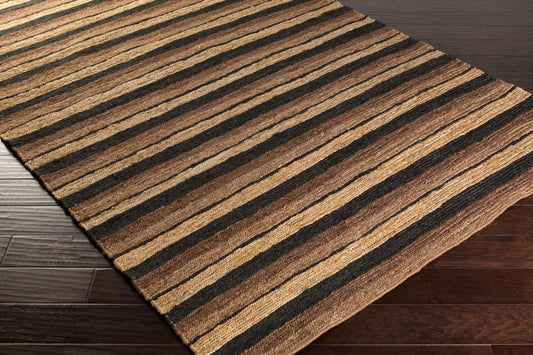 Alfombra decorativa de yute hecha a mano, DOC-1025, de República Dominicana, de 2' x 3'