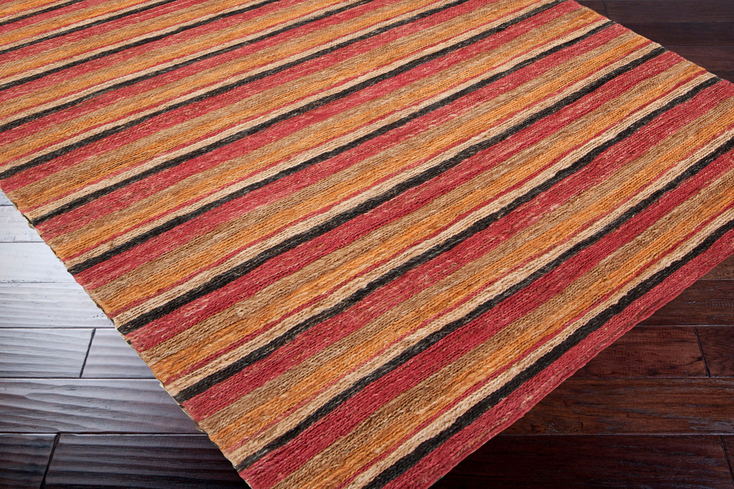 Alfombra decorativa de yute hecha a mano, DOC-1027, de República Dominicana, de 2' x 3'