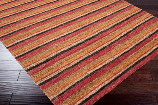 Alfombra decorativa de yute hecha a mano, DOC-1027, de República Dominicana, de 2' x 3'