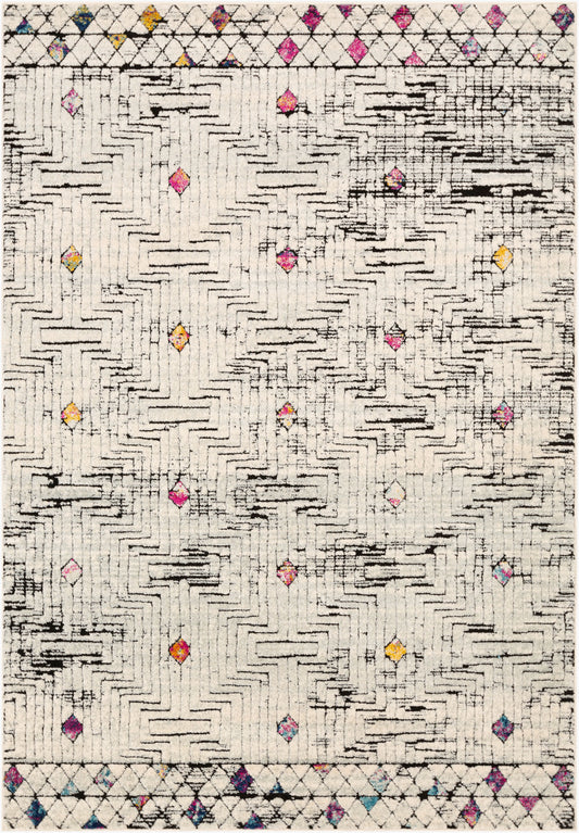 Alfombra tejida a máquina Dersim DSM-2308 de 6' x 9'