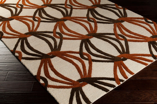 Alfombra de lana hecha a mano Dream DST-1176 de 1,52 m x 2,44 m