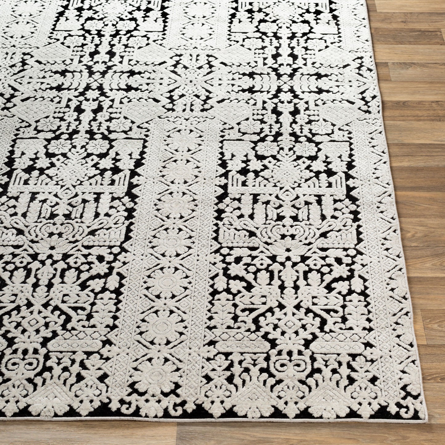 Alfombra decorativa tejida a máquina Dantel DTL-2305 de 2' x 3'