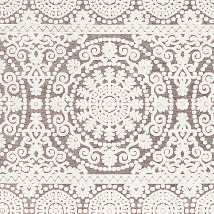 Alfombra decorativa tejida a máquina Dantel DTL-2317 de 2' x 3'