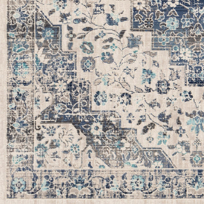 Alfombra decorativa tejida a máquina Dublin DUB-2302 de 2' x 3'