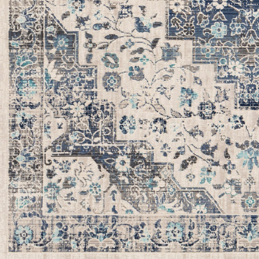 Alfombra decorativa tejida a máquina Dublin DUB-2302 de 2' x 3'